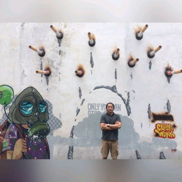 An Empty Street With a Unique Art