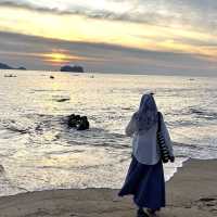 ถ่ายรูปกับ Sunset ที่หาดกะหลิม