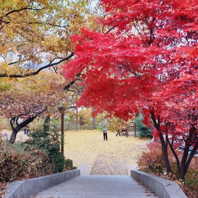 Omokdae in autumn, Jeonju