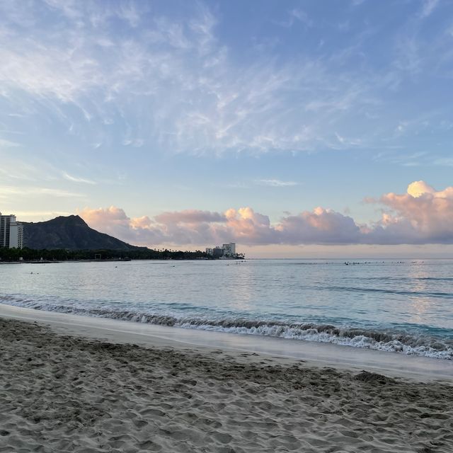 Early Morning walks on Waikiki Beach