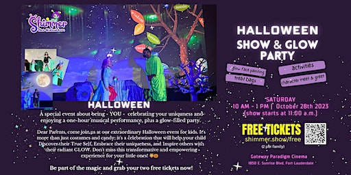 Shimmer the Glowworm THE MUSICAL - SHOW & GLOW PARTY | Paradigm Cinemas: Gateway Fort Lauderdale