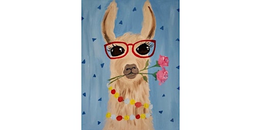 Lucky Llama paint and sip painting event at Cool River Pizza | 6200 Stanford Ranch Road, Roseville, CA, USA