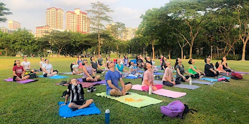 Free Outdoor Family Yoga in Bishan Park (Mar 2024) | Ficus Green, Bishan-Ang Mo Kio Park (River Plains)