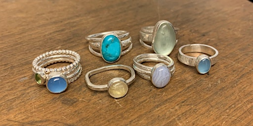 Beginners Cabochon Stone Set Silver Ring | 15 Chapel Ln