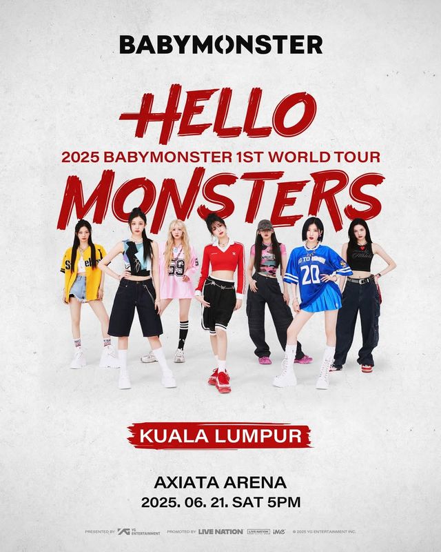 馬來西亞吉隆坡 · BABYMONSTER 2025 《HELLO MONSTERS》世界巡演 | 亞通體育館