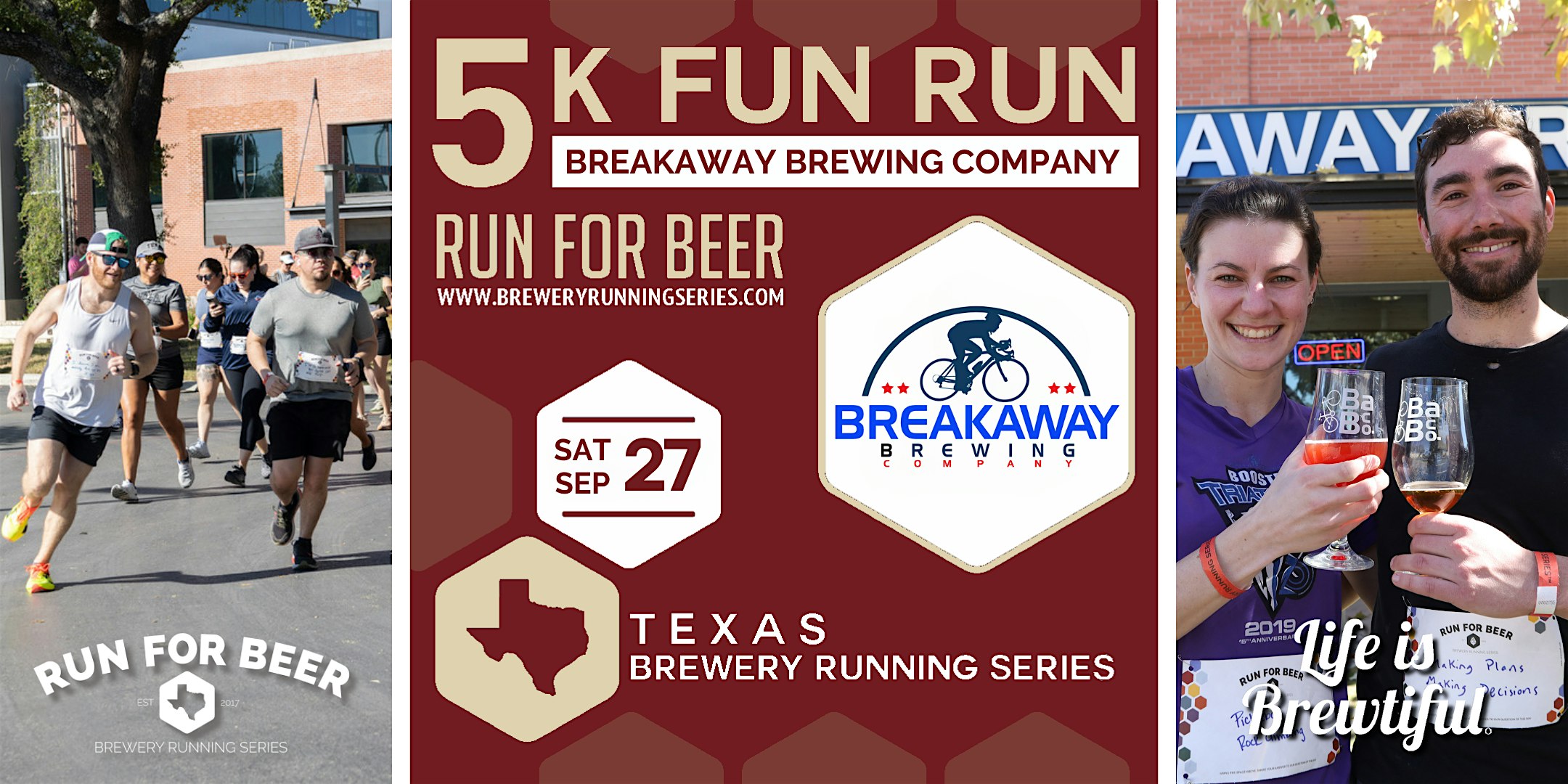 5k Beer Run x Breakaway Brewing | Texas Brewery Running Series | Breakaway Brewing Company