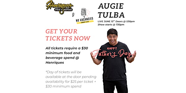 Father's Day Comedy Show with AUGIE TULBA | Fresh Catch Kaneohe