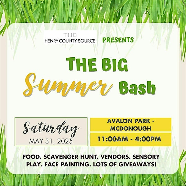 The BIG Summer Bash: McDonough | Jason T. Harper Event Center