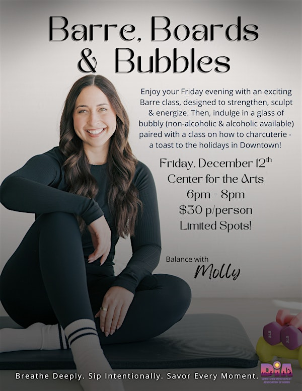 Barre, Boards & Bubbles | Lea County Center for the Arts