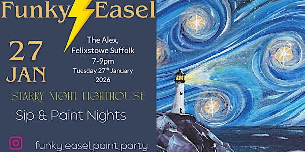 The Funky Easel Sip & Paint: The Alex in Felixstowe, Suffolk | The Alex Café Bar & Brasserie