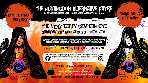 The Huntingdon Alternative Fayre - VERY Early Samhain | The Commemoration Hall