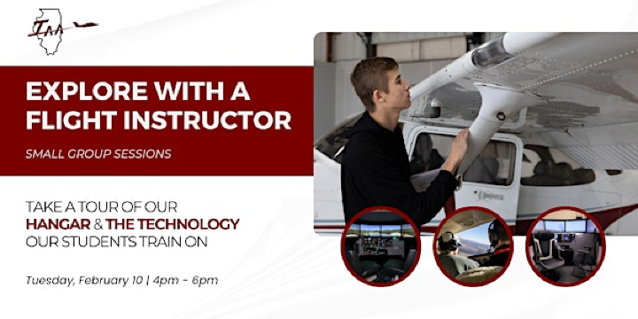 Explore with a Flight Instructor | Illinois Aviation Academy | 32 W 751 Tower Road, 32W751 Tower Rd