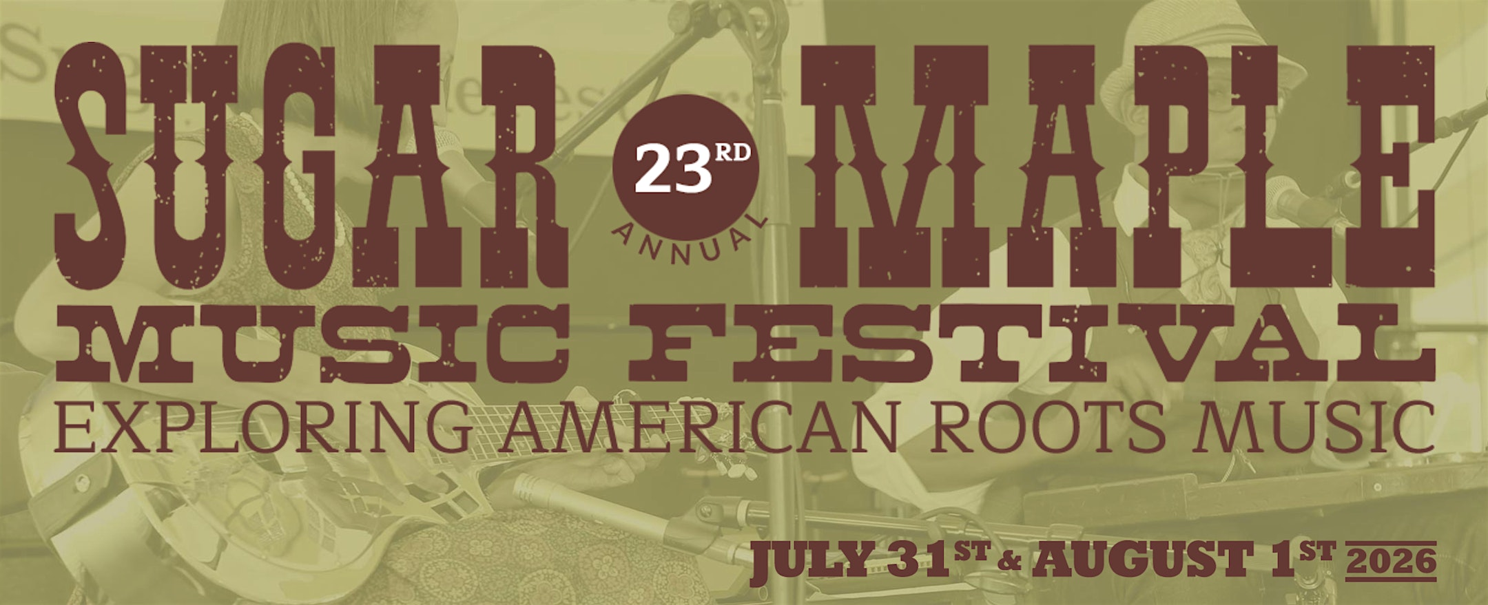 Sugar Maple Music Festival 2026 | William G. Lunney Lake Farm County Park