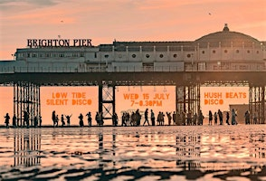 Daylight Disco Club- Low tide silent disco, shoreline EAST side Palace pier | Brighton Beach. East side of Brighton Palace Pier