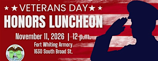 2026 VETERANS COMMISSION HONORS LUNCHEON | Fort Whiting Reception Hall