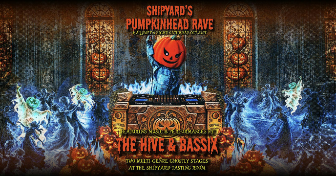 Pumpkinhead Halloween Rave: Featuring The Hive & Bassix | Shipyard Brewing Company