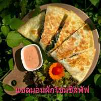 🏝ทานข้าว🥧ขนมเค้ก🍰 เครื่องดื่ม☕บรรยากาศร่องสวน