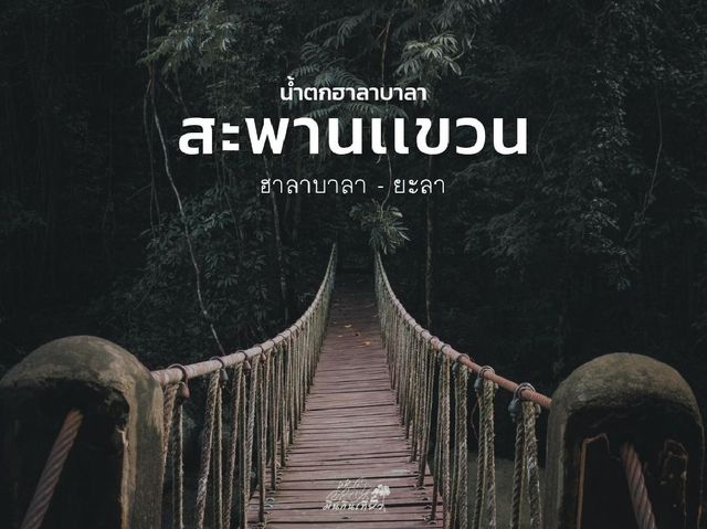สะพานเเขวนไม้ ฮาลาบาลา จ.ยะลา