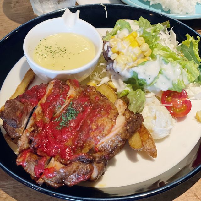 【大阪】なんば CITY  チーズたっぷり🧀ハンバーグ✨good spoon✨