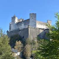 Going up to the Fortress Hohensalzburg 