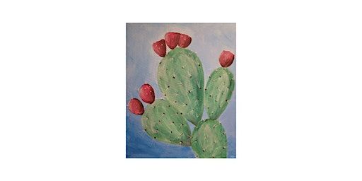 Prickly Pear Cactus Acrylic Painting Class | 901 Santa Fe Dr