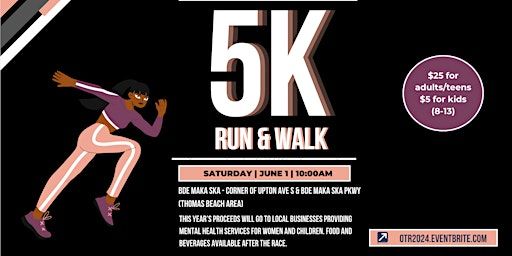 On the Run Mental Health 5K - Walk/Jog/Run | Thomas Beach, Bde Maka Ska