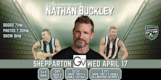 An Evening with Nathan Buckley, LIVE at GV Hotel Shepparton! | GV Hotel