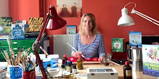 Illustratie workshop van Marieke van Ditshuizen | Bibliotheek Scheveningen