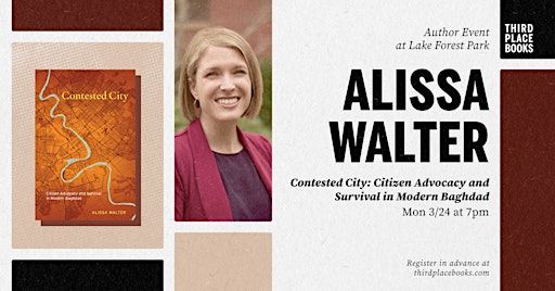Alissa Walter presents 'Contested City' | Third Place Books