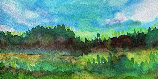 Beginner Watercolour Abstract Landscapes Glendale Community Hall | Glendale & Glendale Meadows Community Association