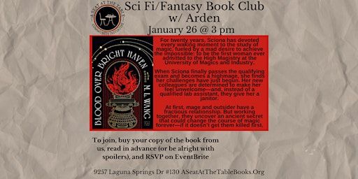 Sci Fi/Fantasy Book Club w/ Arden: Blood Over Bright Haven | A Seat at the Table