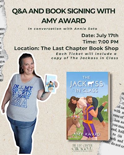 Q&A and Book Signing with Amy Award | The Last Chapter Book Shop