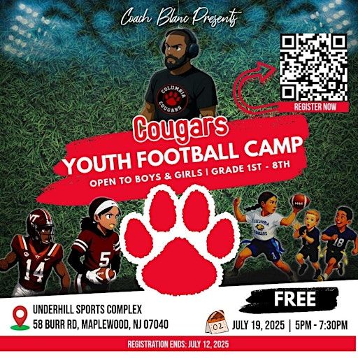 Cougars Youth Football Camp | Underhill Sports Complex