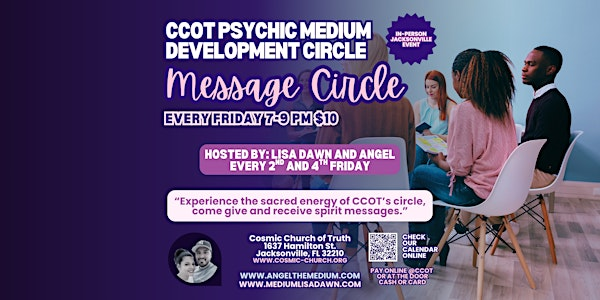 Message Circle – Psychic Mediumship & Development Jacksonville, FL | Cosmic Church of Truth