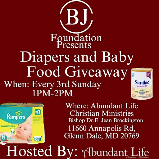 Diaper and Baby Food Giveaway | 11660 Annapolis Rd