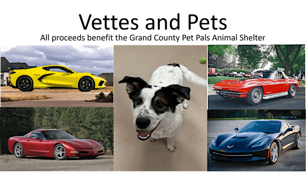 Grand Lake Corvette Show - Vettes and Pets | Town Square Park