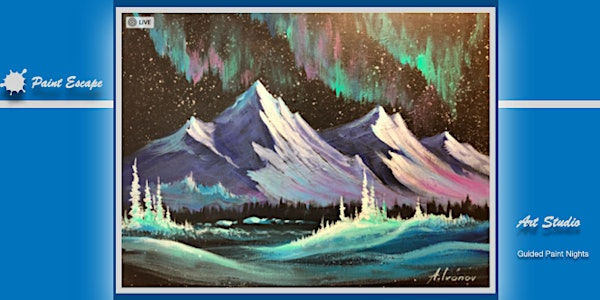 Paint Night- Kananaskis Northern Lights | Paint Escape Studio