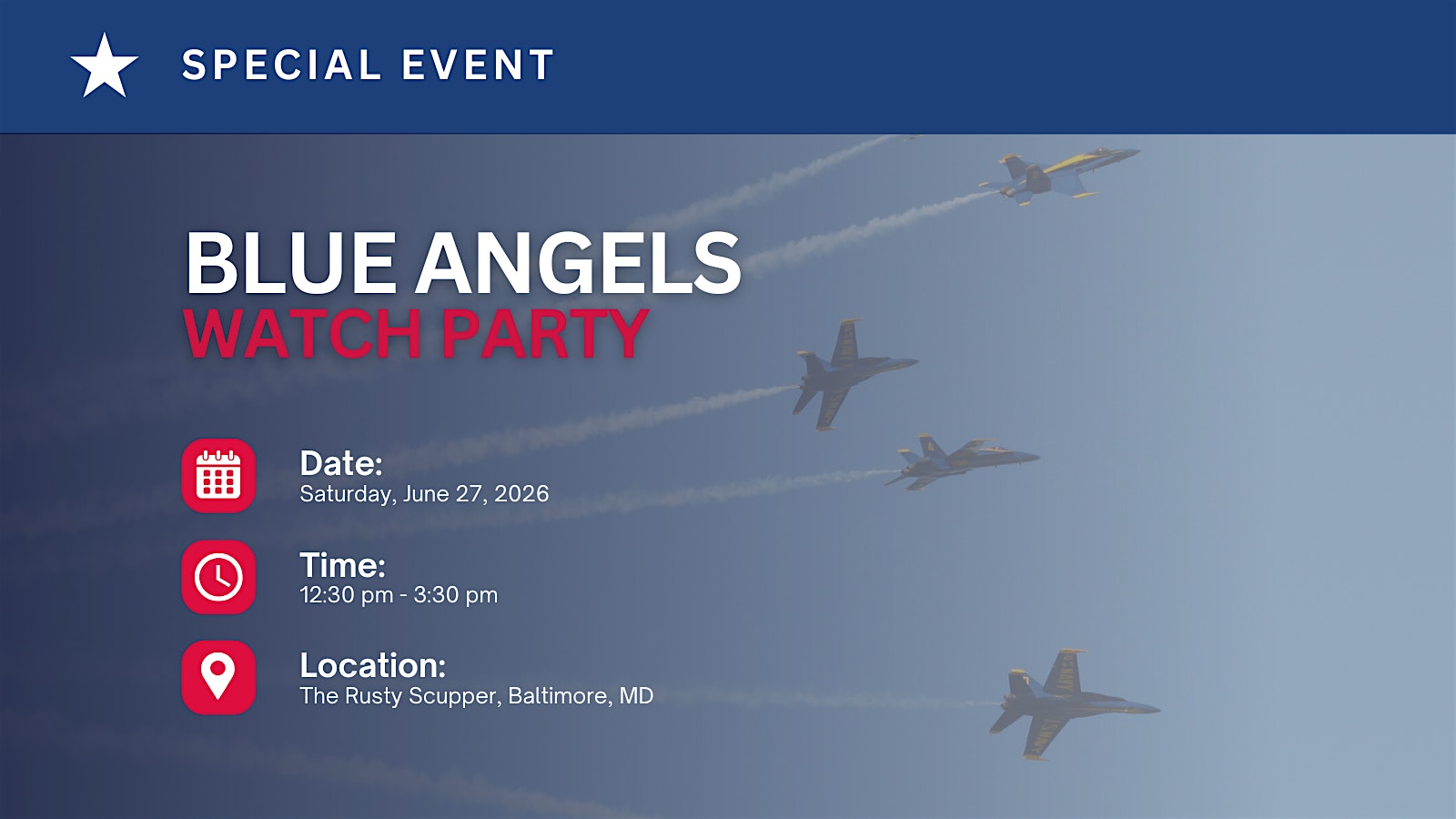 Blue Angels Watch Party | Rusty Scupper Restaurant & Bar