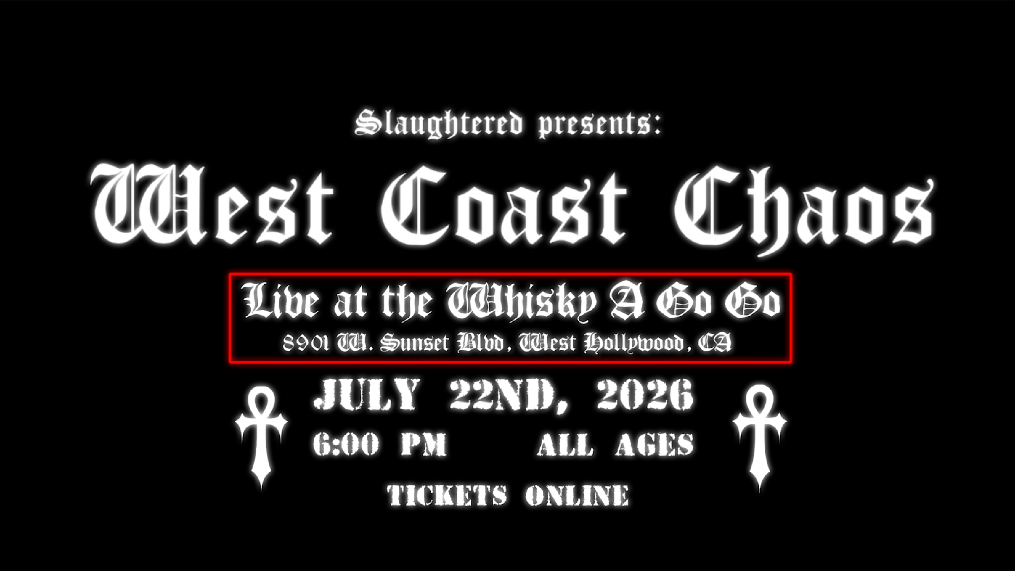 Slaughtered presents: Rolling Hills at West Coast Chaos | Whisky a Go Go