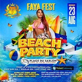 FAYA FEST  THE ULTIMATE BEACH PARTY | Plage du Sablon