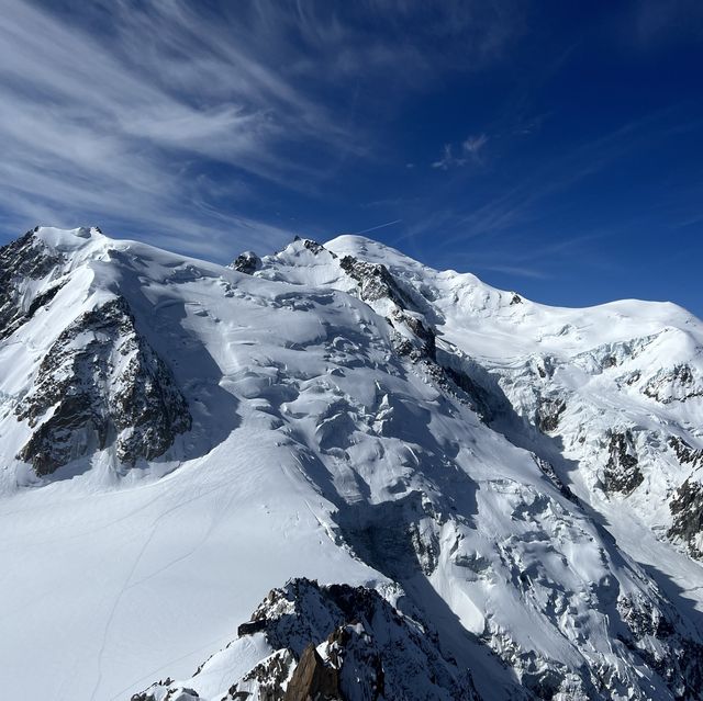 Beautiful views of Mont Blanc all year long