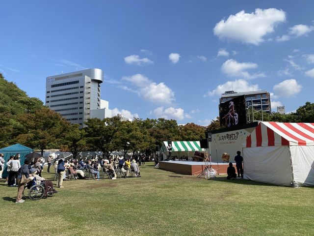 天神中央公園で開催された『ふくおか町村フェア』