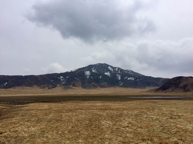 目の前に広がる広大な草千里