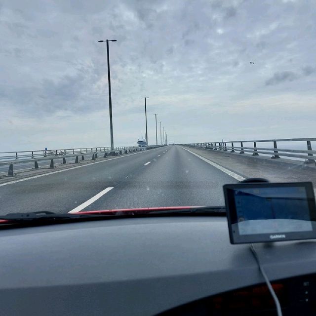 The  oresund Bridge from Copenhagen to malmo