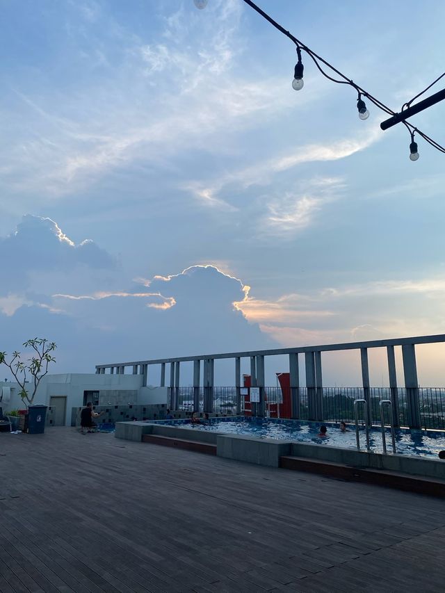 Sunset-night views at Swiss-Belinn Cikarang!!