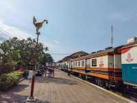 Hua Hin old and new train stations and Royal Open Air Barber Shop