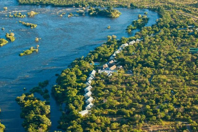 The most beautiful waterfall in the world: Victoria Falls.