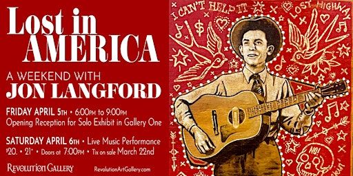 LOST IN AMERICA: Jon Langford Live at The Lounge at Revolution Gallery | REVOLUTION GALLERY