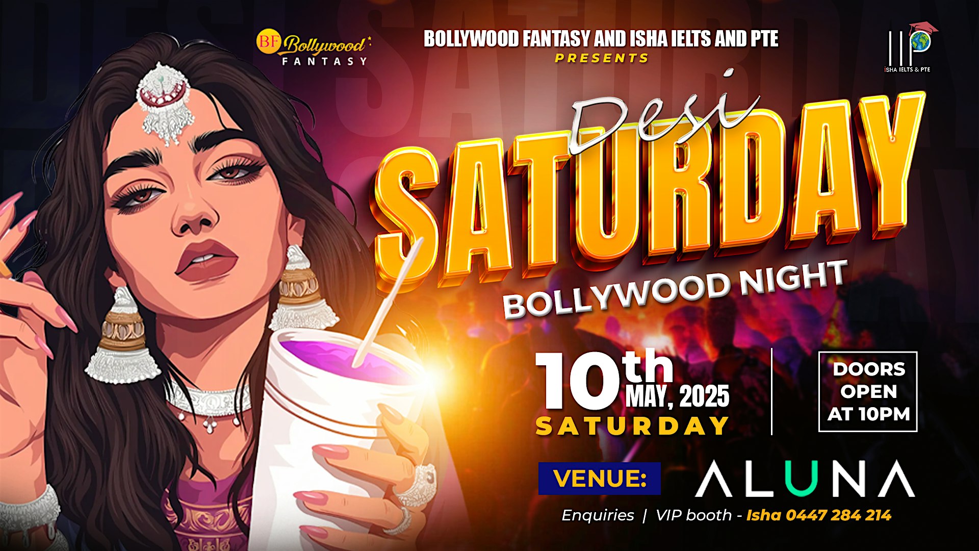 Desi Saturday - Bollywood Night in Darwin | ALUNA Nightclub & Lounge