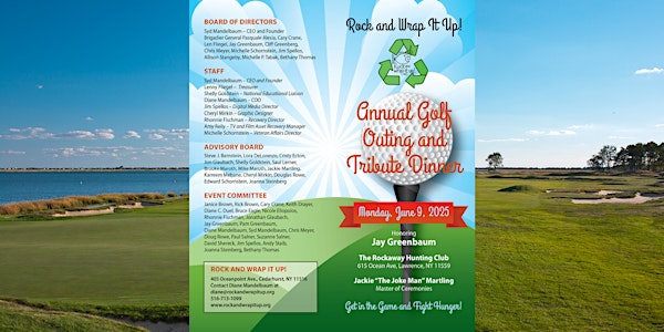 2025 Rock and Wrap It Up Annual Golf Outing and Tribute Dinner | Rockaway Hunting Club